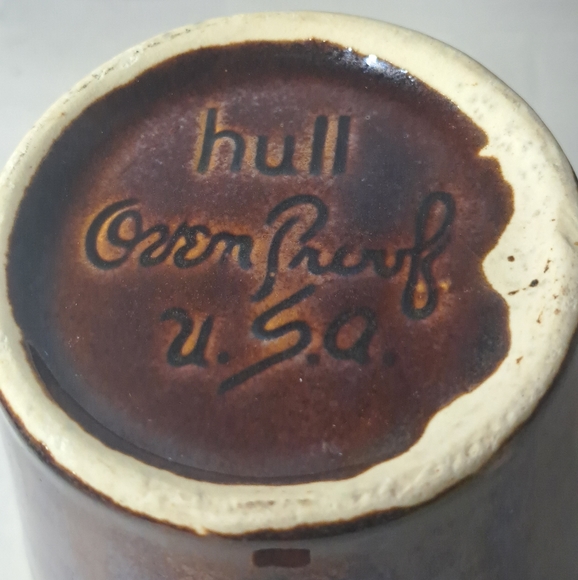 Hull Oven Proof Brown Drip Crestone Coffee Mug Cup & Saucer. - Picture 7 of 7